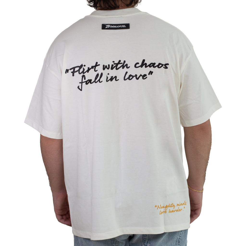 FLIRT WITH CHAOS WHITE TSHIRT