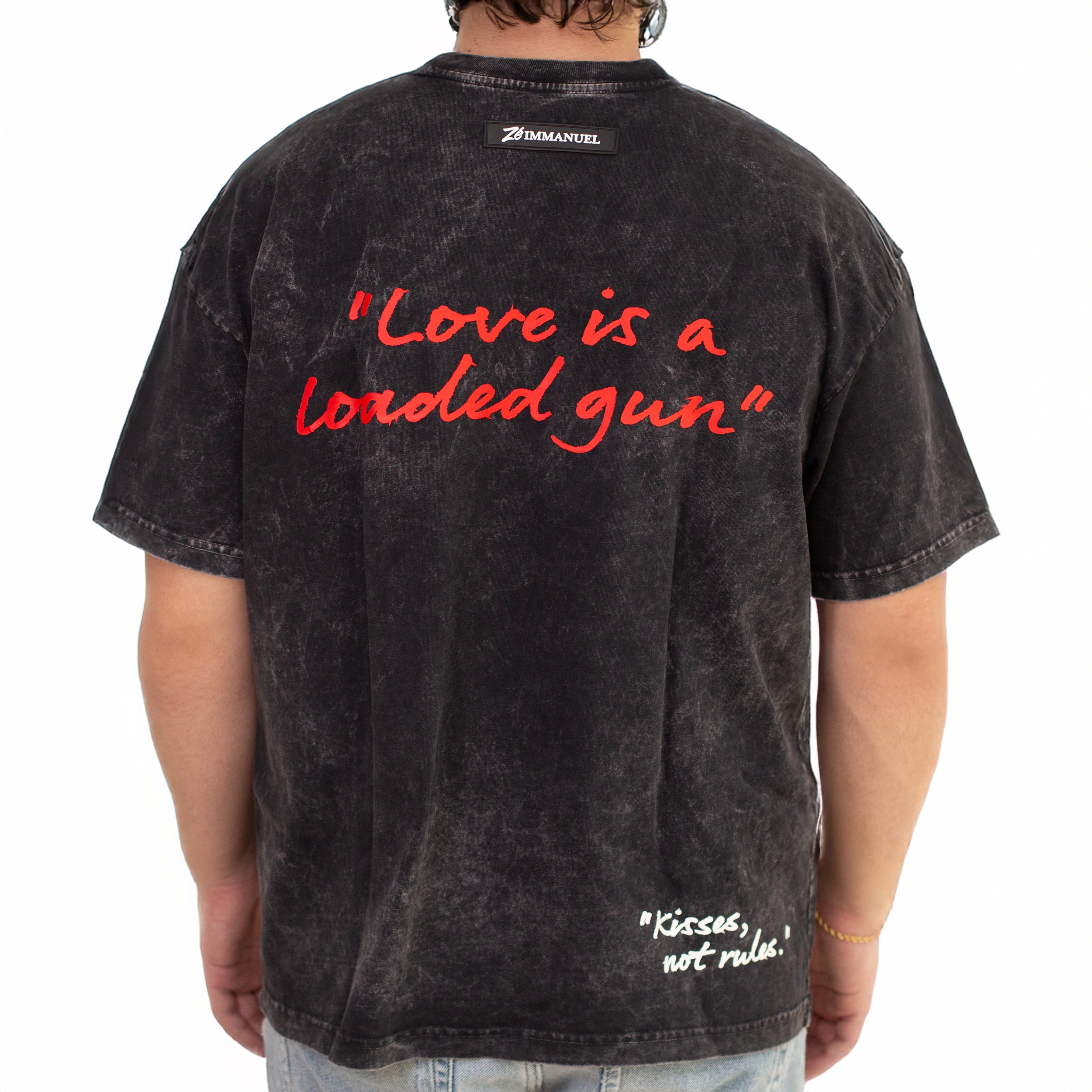 LOADED GUN ACID WASH TSHIRT
