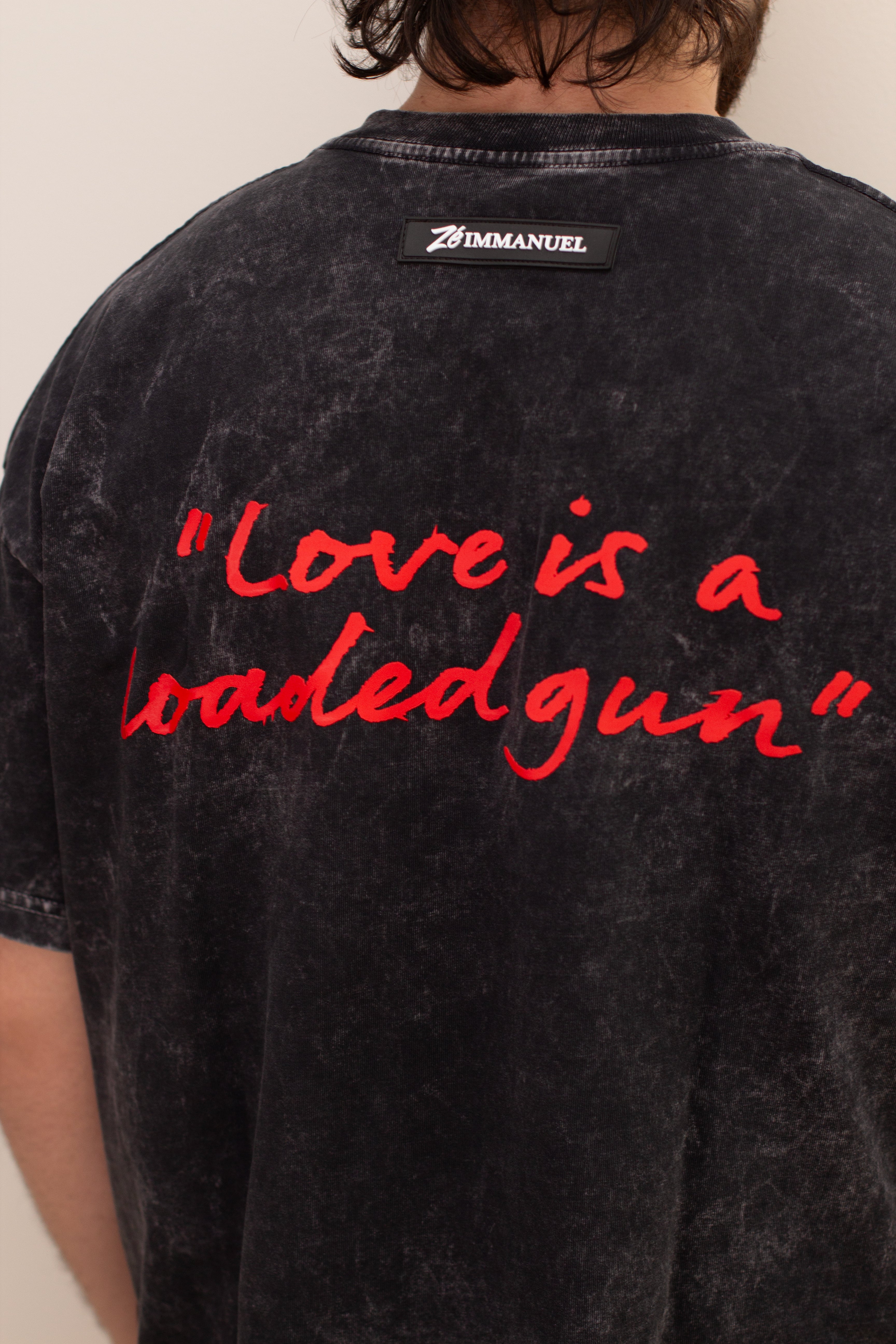 LOADED GUN ACID WASH TSHIRT