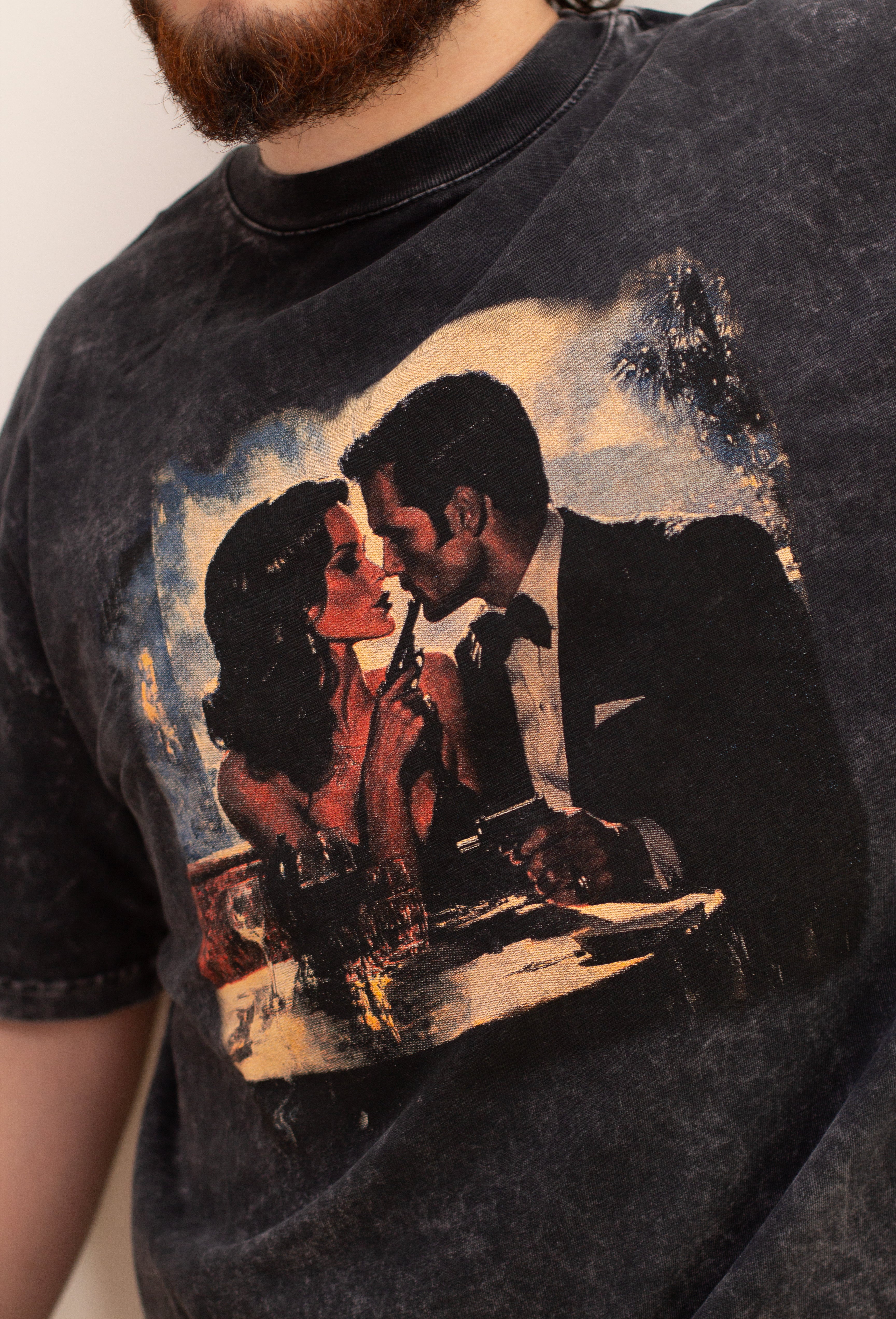 LOADED GUN ACID WASH TSHIRT