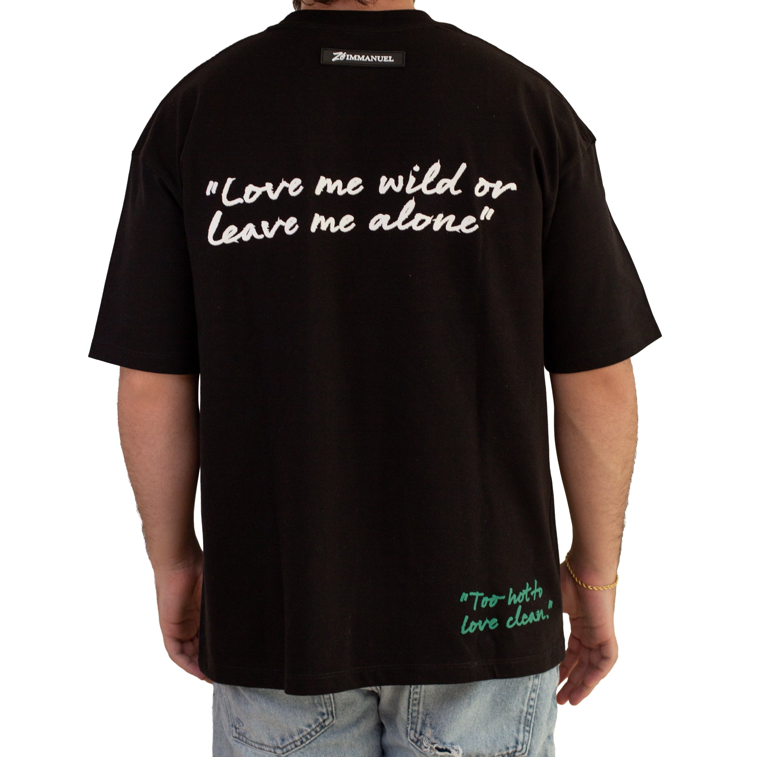 LOVE ME WILD BLACK TSHIRT